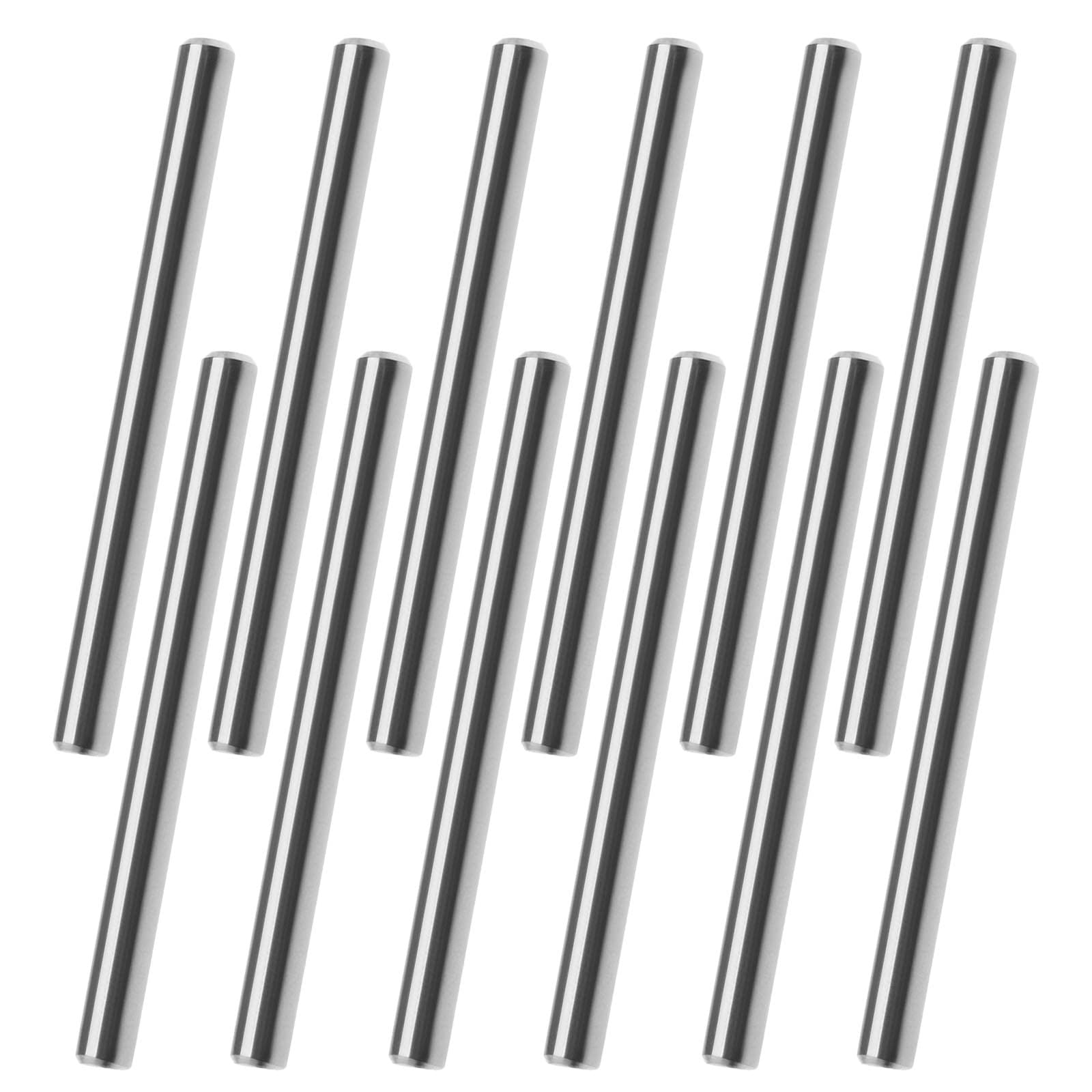 Create idea 50PCS 4x50mm Dowel Pin 304 Stainless Steel Shelf Support Pegs Pin Fasten Elements for Fixing a Component Position Join Components Sliver Tone