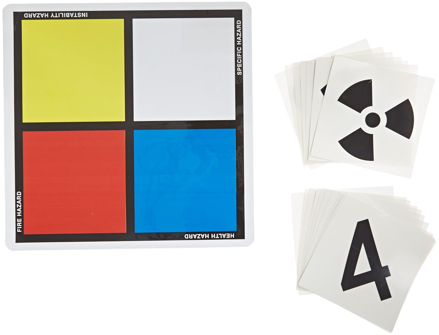 Industrial & Scientific 12 Square Laminated Vinyl NFPA Adhesive Label