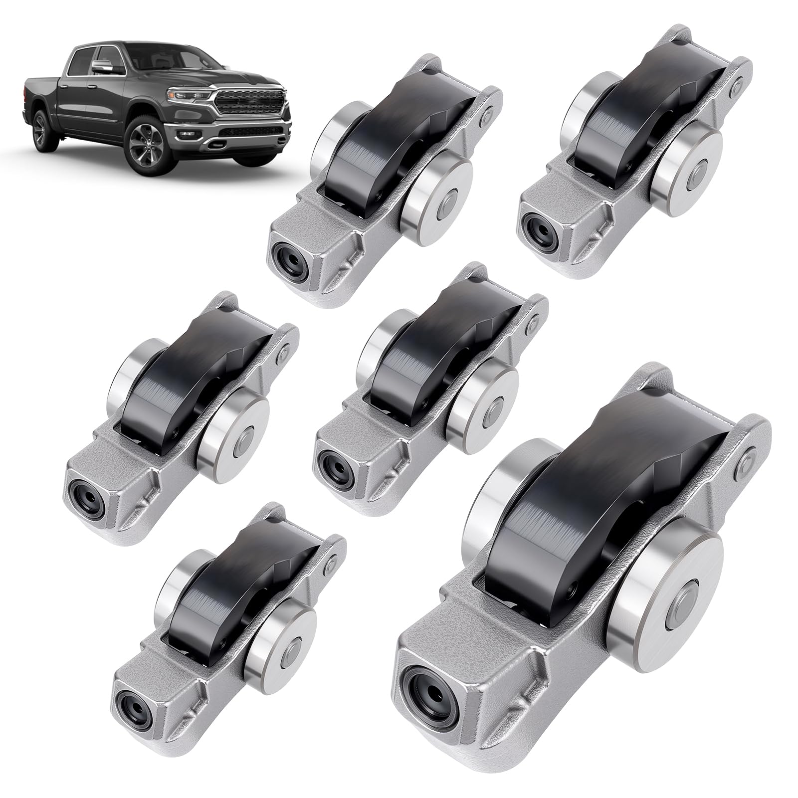Photo 1 of 5047896AD 6Pcs Valve Rocker Arms Left or Right Compatible with Jeep Wrangler Gladiator Grand Cherokee, Dodge Durango Ram 1500, Pacifica Voyager 3.6L V6 2016-2025, Replace# 5047896AC 170277
