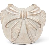 Abbott Collection Small Bow Edged Planter | Cement, Gray, 4.5"H