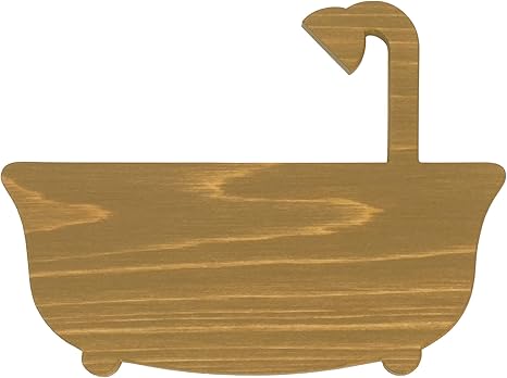 Amazon アンドラキ Andlaki お風呂 マーク サイン 差がつく インテリア 国産天然ひのき 日本製 ダークブラウン バス用品 ホーム キッチン オンライン通販