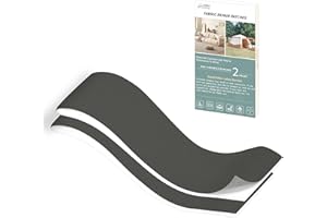 Azobur 2 Pieces Waterproof Extra Large Canvas Repair Tape, Boat Cover Repair Kit, Tent Repair Tape, Pop Up Canvas Repair Kit, Suitable for Various Fabric Repair (Charcoal Grey)