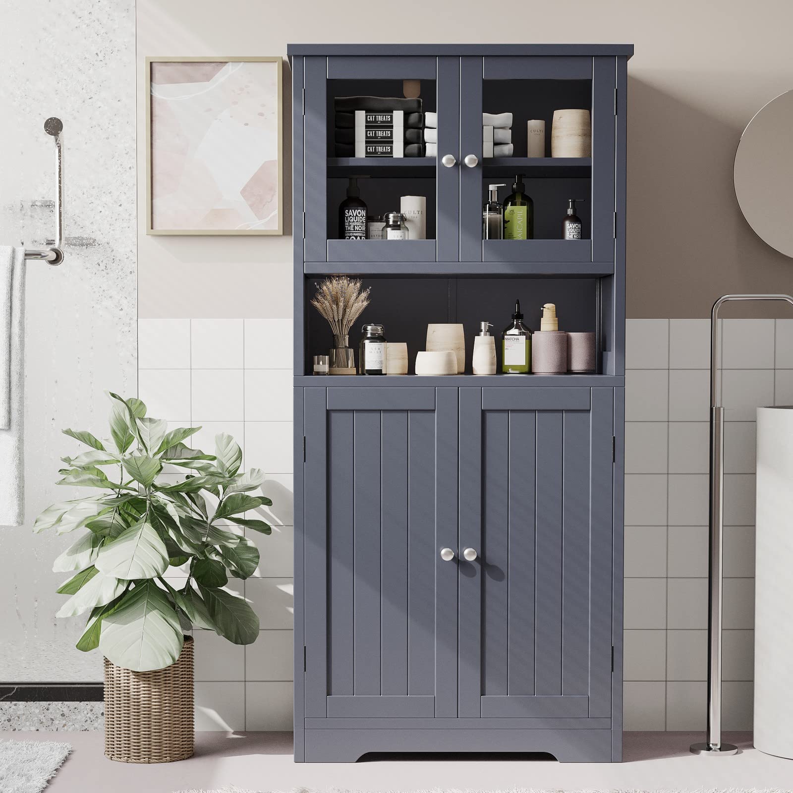 Irontar Bathroom Cabinet Bathroom Floor Cabinet With Open Shelf Large Irontar bathroom cabinet bathroom floor cabinet with open shelf large