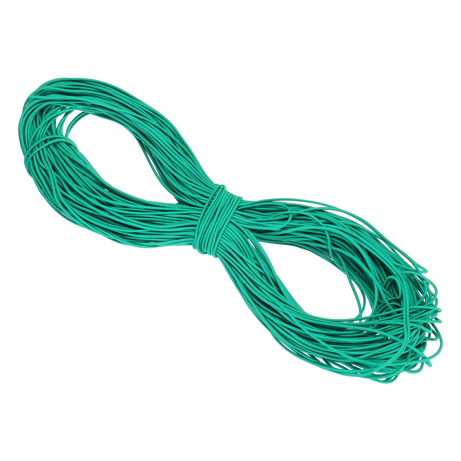 PATIKIL 100 Yards(90m) Bungee Cord Elastic Cord Heavy Stretch String Rope 2.5mm Cyan for Crafting DIY Sewing Hook Straps Camping Tie Down Strap