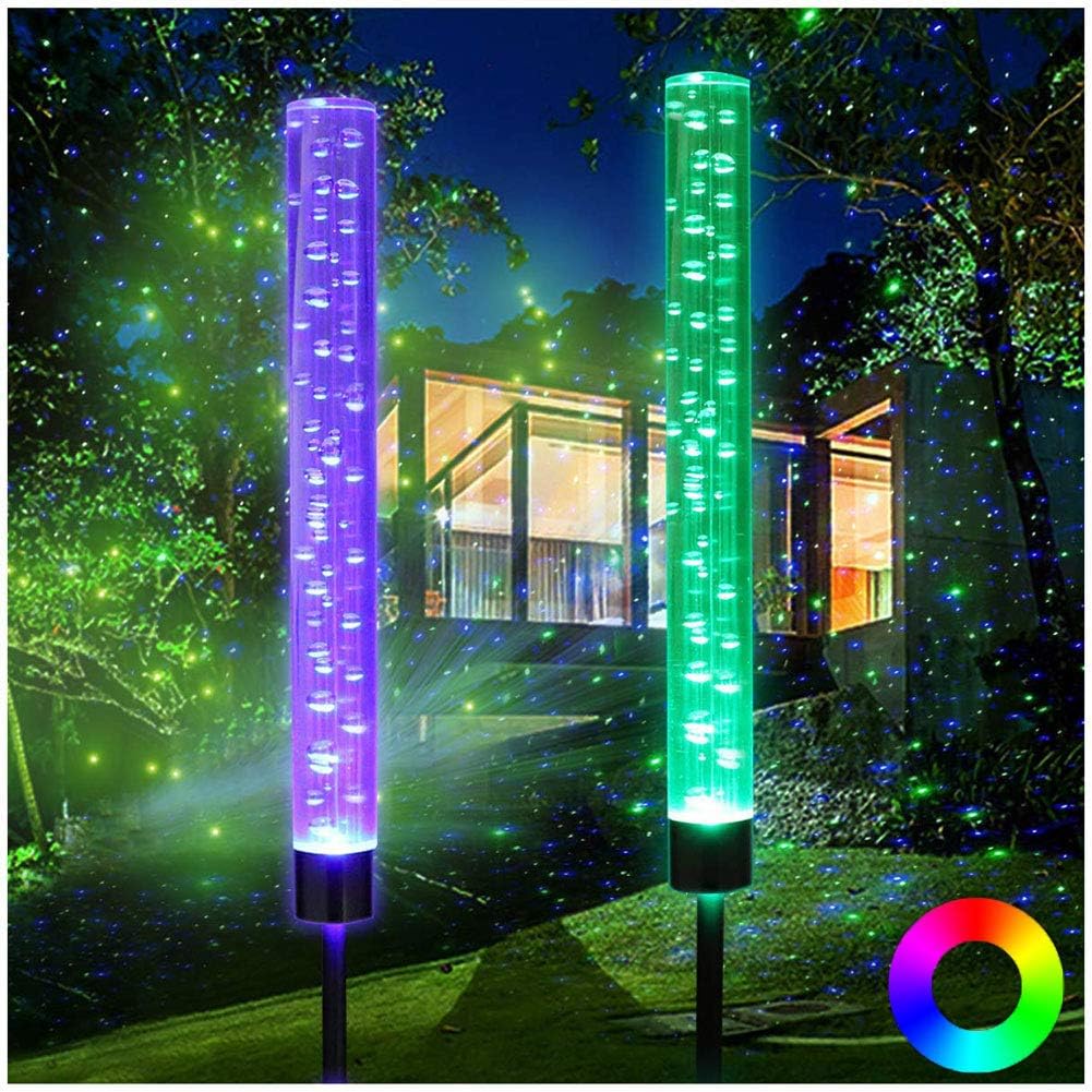 Best 2Pcs Garden Solar Color Lights Outdoor Acrylic