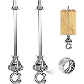 GW Gwongvvei Heavy Duty Swing Hangers for Wooden Sets1000LB Capacity Hammock Hanger Stainless Steel Swing Hardware Accessories 2 Packs 12" for Porch Playground Yoga Heavy Bag Swingset Part