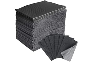 Mekupeu 125 PCS Disposable Waterproof Tattoo Table Covers Dental Bib Sheets Tattoo Supplies 13" x 18" inch (Black)