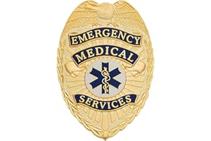 Smith & Warren Emergency Medical Services Metal Badge, Eagle Top, Uniform Wear