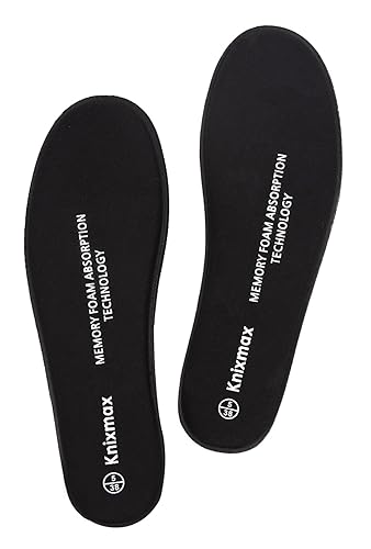 Knixmax Memory Einlegesohlen Warm Comfort für Freizeit und Beruf,Schulen -Optimale Schaum Sportkomfort Sohle