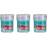 POY-SIAN Thai Pim-Saen Cotton Nasal Inhaler 8 ml (Pack of 3)