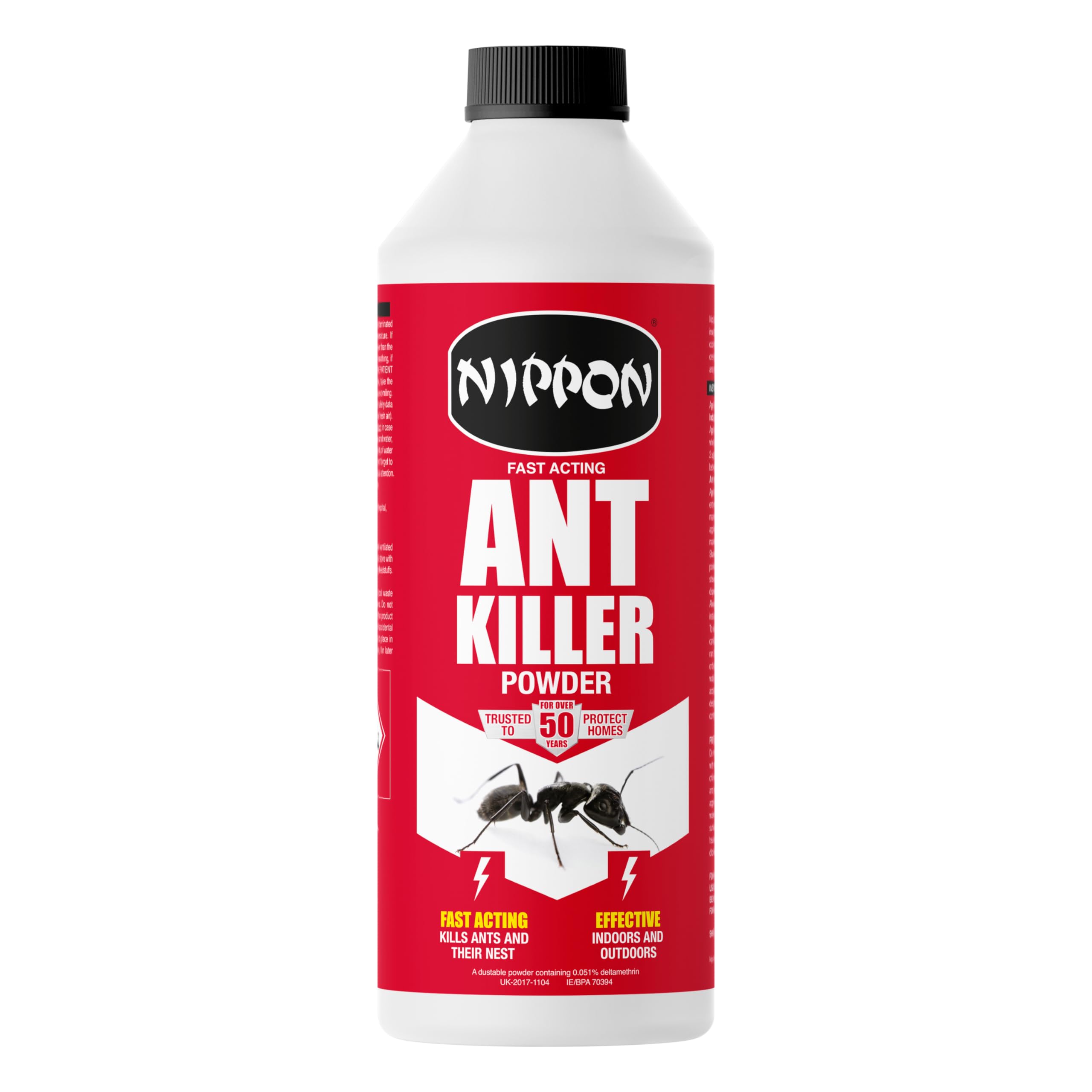 Nippon Ant Killer Powder, Up To 6 Months Control, Indoor And Outdoor Use, Fast Acting, Kills On Contact, Suitable For Cockroaches, Beetles, Earwigs, Silverfish And Woodlice- 500G — image 1