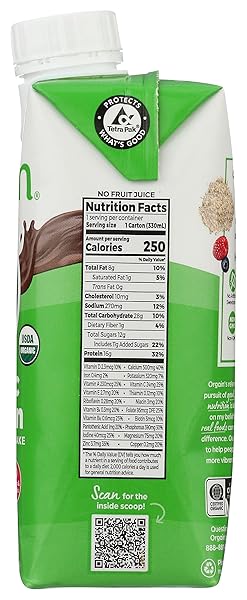 ORGAIN ORGANIC CREAMY CHOCOLATE FUDGE DRINK, 11 FZ