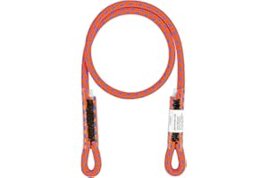 AOLEBA 8MM (5/16") Prusik Cord, Pre-Sewn Eye-to-Eye Prusik Loop, Safety Climbing Aider Climb Gear for Arborist Rescue Mountaineering, Friction Hitch Cord Climbingsticks for Outdoor 30 Inches