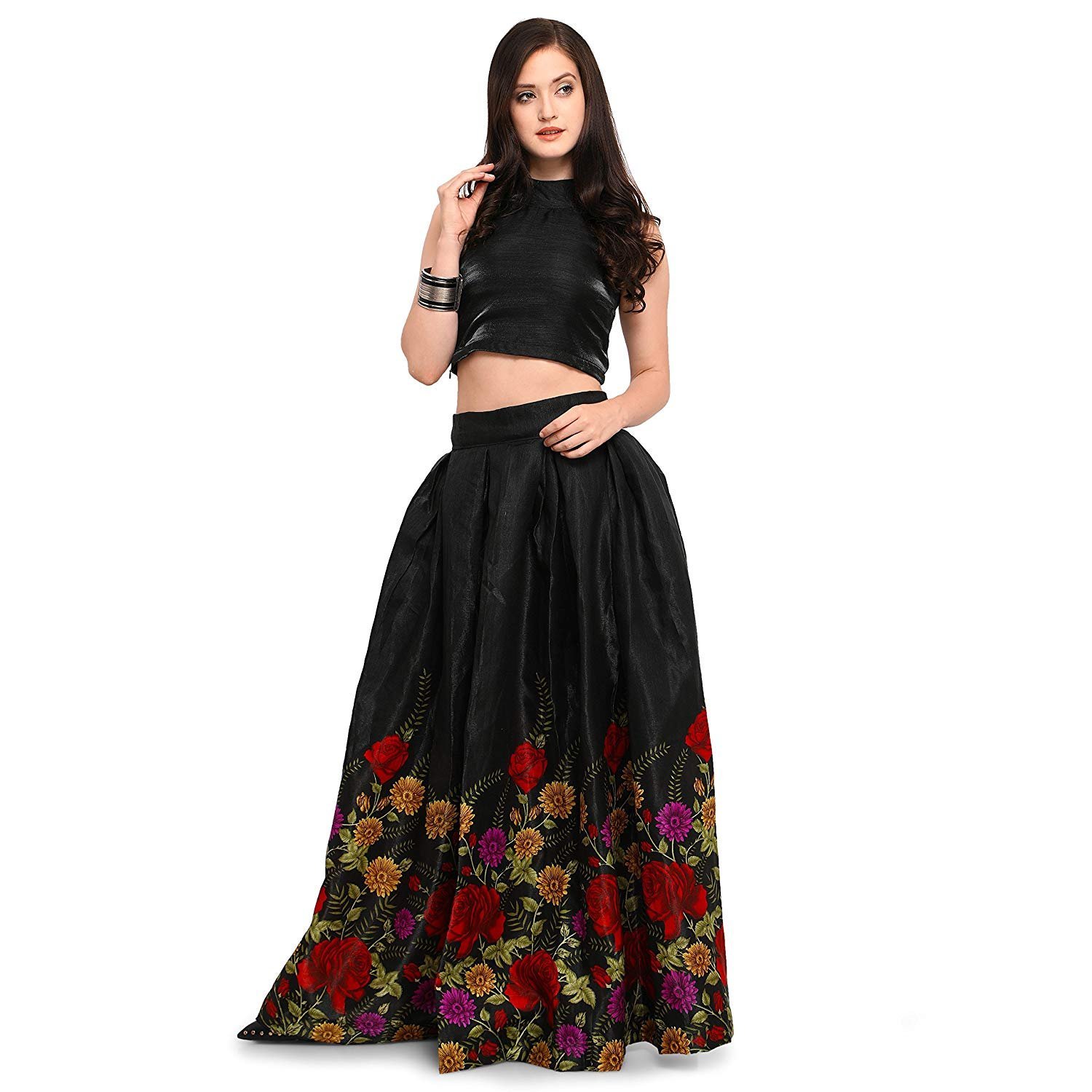 mellow enterprise women's bangalori satin long skirt gown and top new 2019
