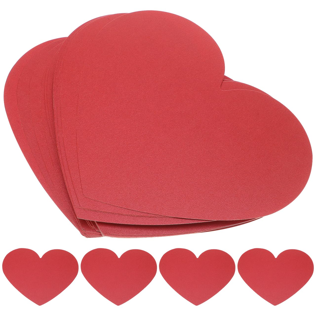 STOBOK 40pcs Love Card Heart Shaped Cards Heart Die Cuts Large Heart Paper Cutouts Heart Decor Heart Decorations Mold Kit Small Cards Valentines Cards Valentine Card Kit Red Love Paper
