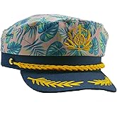 PEWHAUL Captain Hat, Sailor Hat, Boat Hat, Navy Marine Admiral for Women Men Halloween Costumes Accessory