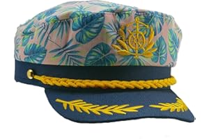 PEWHAUL Captain Hat, Sailor Hat, Boat Hat, Navy Marine Admiral for Women Men Halloween Costumes Accessory
