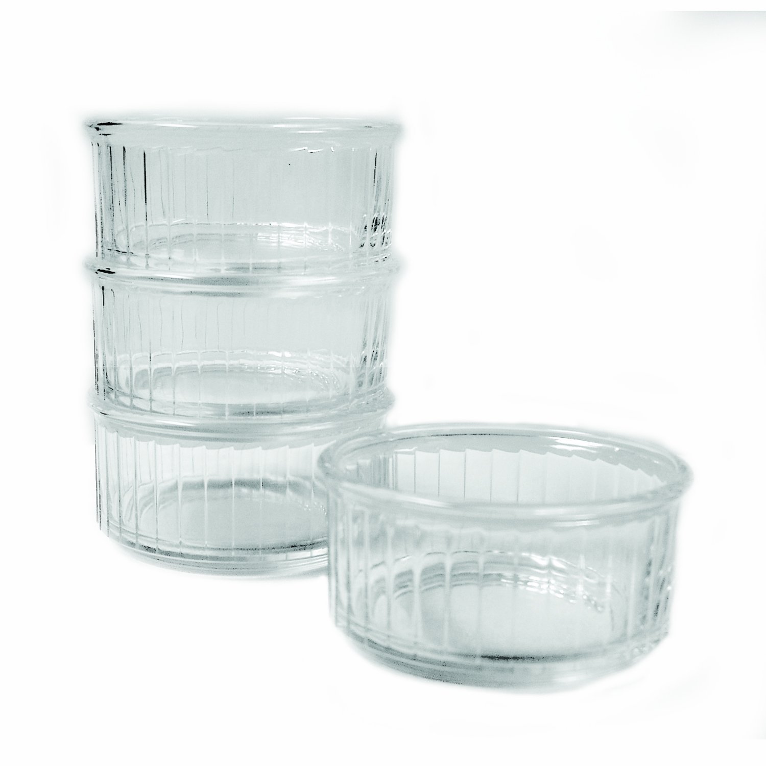 Duralex Made in France 8-Ounce Glass Ramekin, Set of 4