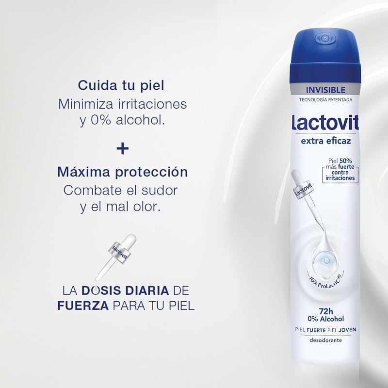 Lactovit - desodorizante extra eficaz com microcápsulas protect, 0% álcool, anti-irritação e eficácia 48h — foto 3 de 7