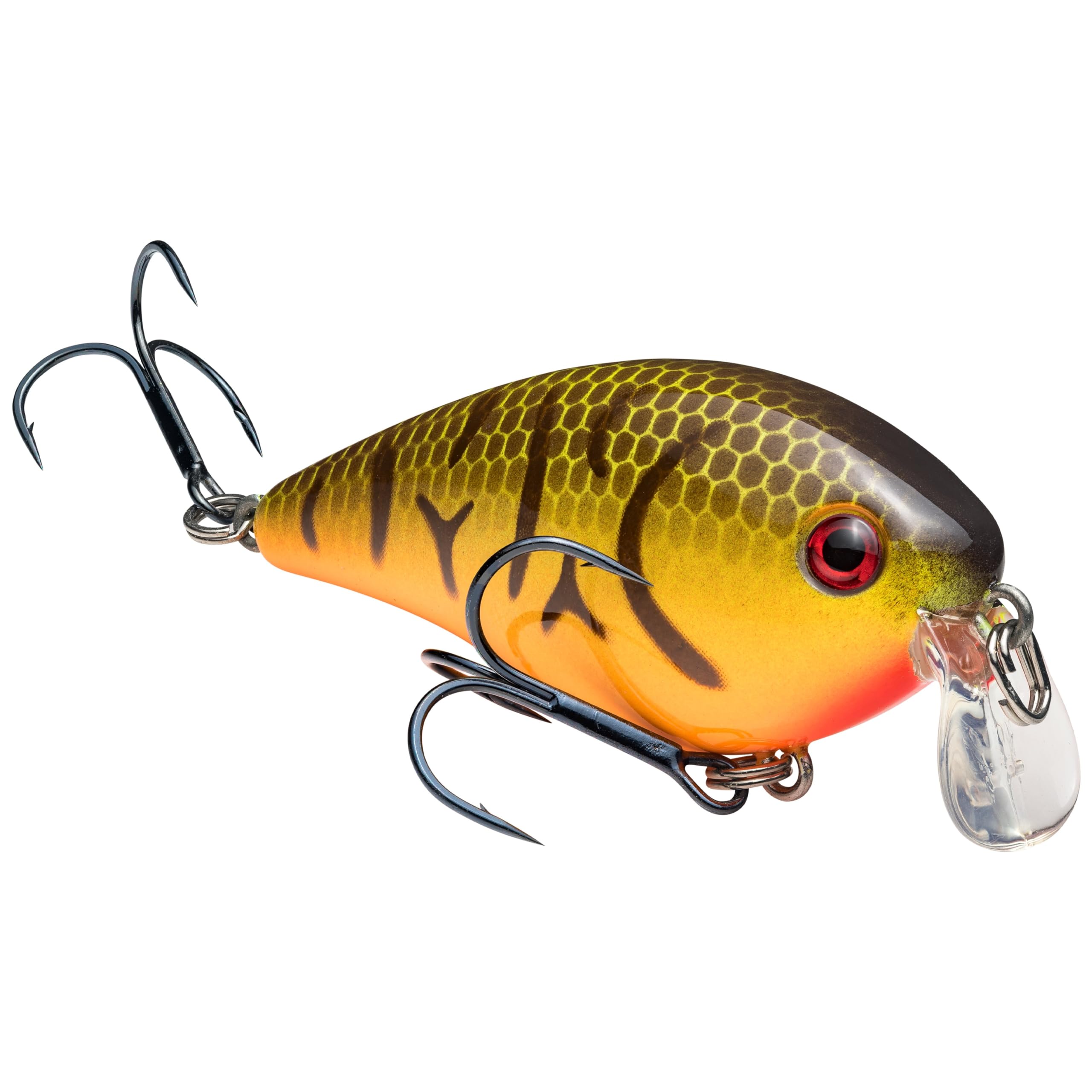 Strike King (HCKVDS1.5SH-564 KVD 1.5 Shallow Squarebill Fishing Lure, 564 - Orange Belly Craw, 3/8 oz, Black Nickel Hooks