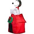 Gemmy Inflatable Snoopy on House, 3.5 Foot Holiday Inflatables Outdoor Decorations, G08-19373