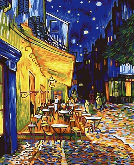 Diy digitale Malerei Van Gogh Berühmte Malerei Coffee Shop Diy Malerei