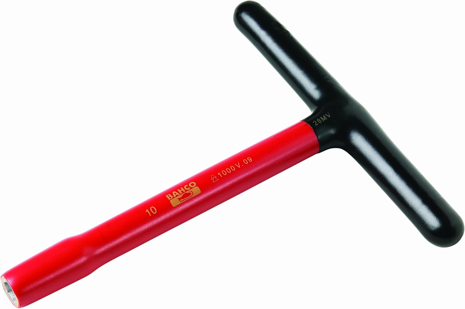 Bahco 28MV-8 Dynamic Drive Insulated T-Handle Socket Wrench, 8 mm Drive