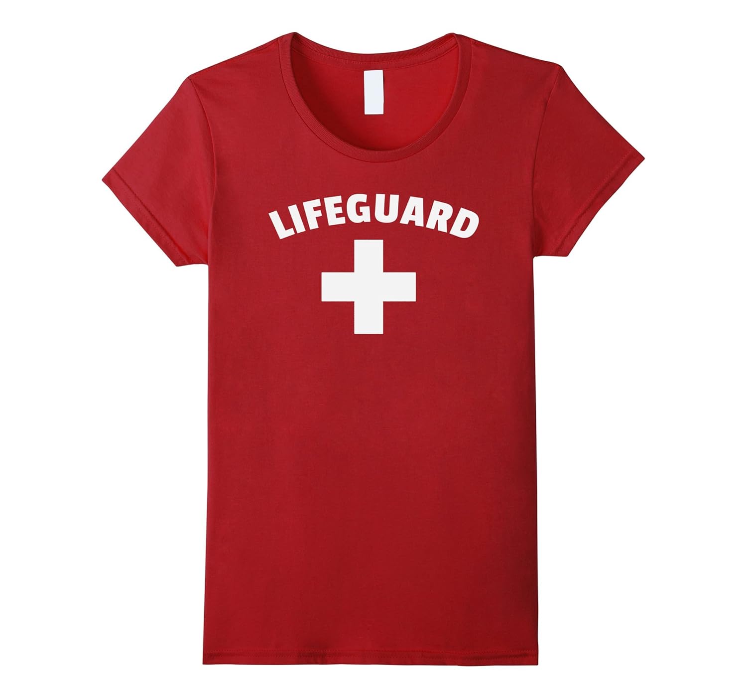 Certified Official Lifeguard TShirt Red Shirt White Cross4LVS
