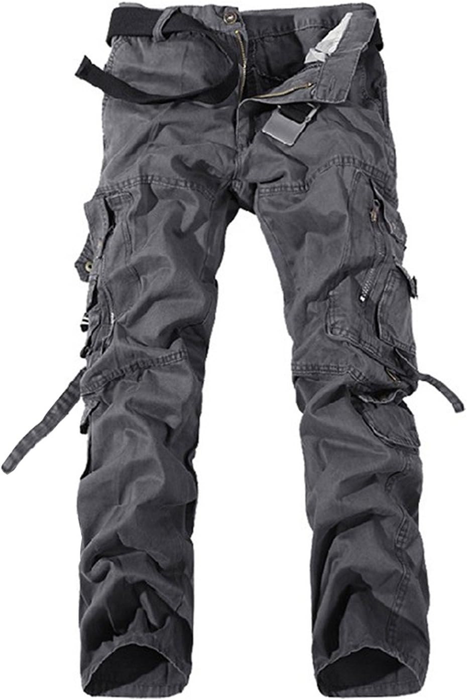 Larkon Men's Cotton Multi Pockets Military Cargo Pant