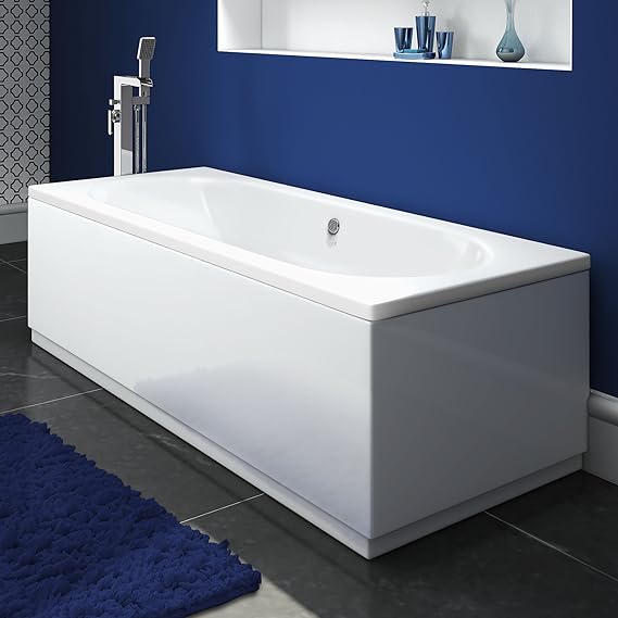 1700 x 700 Designer Double Ended Bath Acrylic Straight Bathroom Bathtub