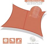 AXT SHADE Sun Shade Sail Waterproof 2.5x3m Rectangle Terracotta UV Block view 2