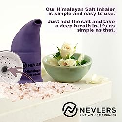 Nevlers Himalayan Salt Inhaler Ceramic with 6 Oz