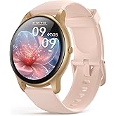 AGPTEK 5ATM Waterproof Smart Watch for Women with 100+ Sports Modes, Pink | Ultra-Clear Screen Fitness Tracker with Sleep Mon