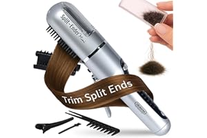 Split Ender Mini Portable Cordless Split End Hair Trimmer for Dry, Damaged and Brittle Split Ends - Silver