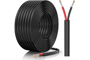 CONEPY 18 Gauge Wire, 18 AWG 2 Conductor Electrical Wire, Flexible/Oxygen-Free Tinned Copper/Stranded PVC 18/2 Cord for Automotive, Marine, LED Strips, Solar, RV, Lighting (30FT)