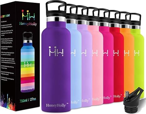 Amazon Honeyholly 水筒 ステンレスボトル 魔法瓶 真空断熱 直飲み 保温保冷 男女兼用 子供用 350ml 500ml 600ml 750ml大容量 ウォーターボトル スポーツボトル アウトドアボトル おしゃれ かわいい 軽い コップ 釣り 登山 自転車 遠足 水筒 マグボトル オンライン通販