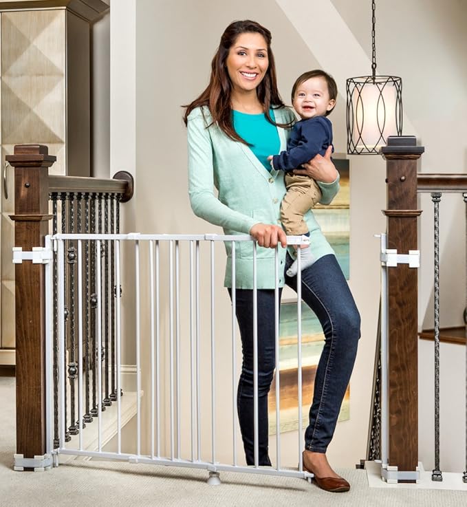 baby gate for stairs with one wall