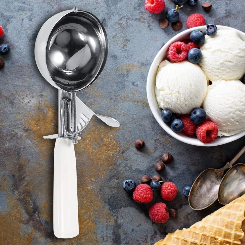 Yosoo Stainless Steel Ice Cream Spoon Fruit Vegetable Spoons Kitchen Gadget Tool Coffee 9 Sizes (Size : 8cm) - Image 5