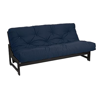 Navy Mozaic Futon Mattress for Comfortable Seating and Sleep