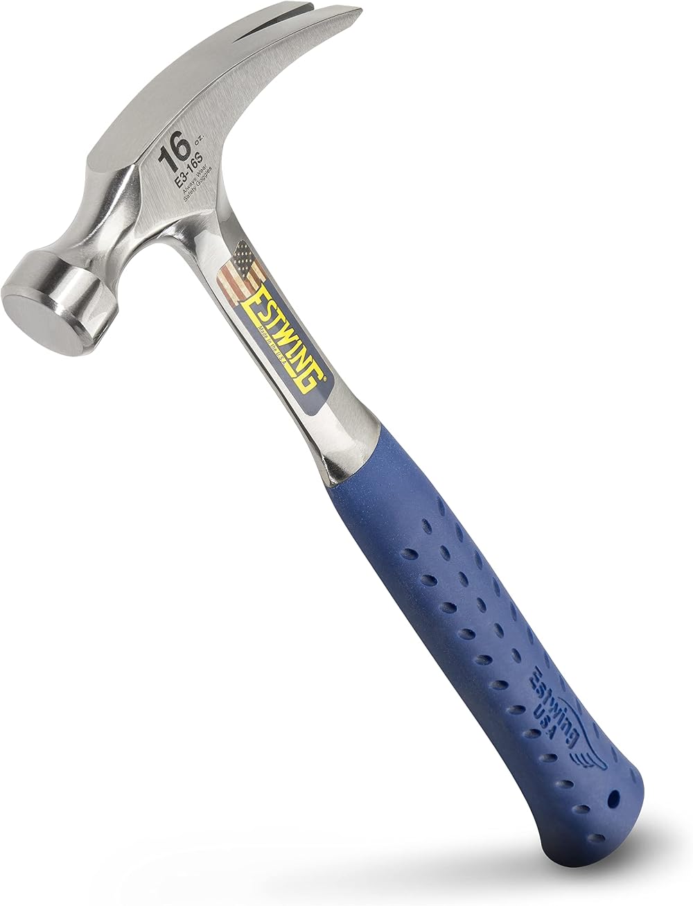 Estwing 16 oz Flooring & Tiling Hammer ESE316S Vinyl Grip Straight Claw