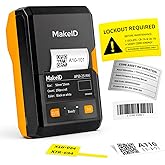 Makeid EP53 Label Maker with Tape 2 Inch Thermal Transfer Bluetooth Printer | 2600mAh battery, 300 DPI, Industrial Label Printer for home organization, kitchen storage, small business, job site