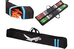 FENJANER Archery Arrow Case - 33"" Portable Soft Compact Arrow Box, Durable Lightweight Arrow Storage Quiver, Outdoor Hunting & Target Shooting Bag, Black