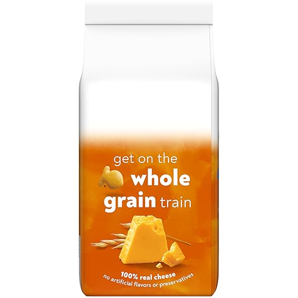 GOLDFISH BAKED WITH WHOLE GRAIN CHEDDAR CHEESE CRACKERS, 6.6 OZ BAG