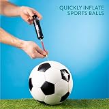 H&S 2 Inflator Ball Pump with Needles & Adapters for Football Basketball view 3