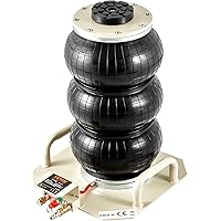 VEVOR Air Jack, 3 Ton/6600 lbs Triple Bag Air Jack, Airbag Jack with Six Steel Pipes, Lift up to 17.7 inch/450 mm, 3-5 s Fast