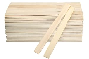 ZOENHOU 100 PCS 10 Inch Paint Sticks, Premium Wooden Paint Stir Waxing Mixing Sticks Bulk for Crafts Painting Crafting Resin Wood Paddle Hobby Projects Garden