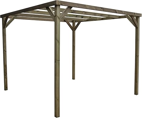 Pergola 3x3 madera | Las mejores pérgolas