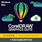 CorelDRAW Graphics Suite Education Edition | 1 Year Subscription | Graphic Design Software for Education | Vector Illustration, Layout, and Image Editing [PC/Mac Download]