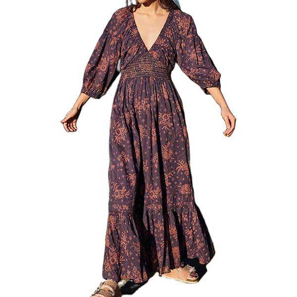Amazon.com: FARM Rio Women's Blue Flowing Beauty Maxi Dress (US, Alpha,  X-Small, Regular, Regular, Multi) : Clothing, Shoes & Jewelry