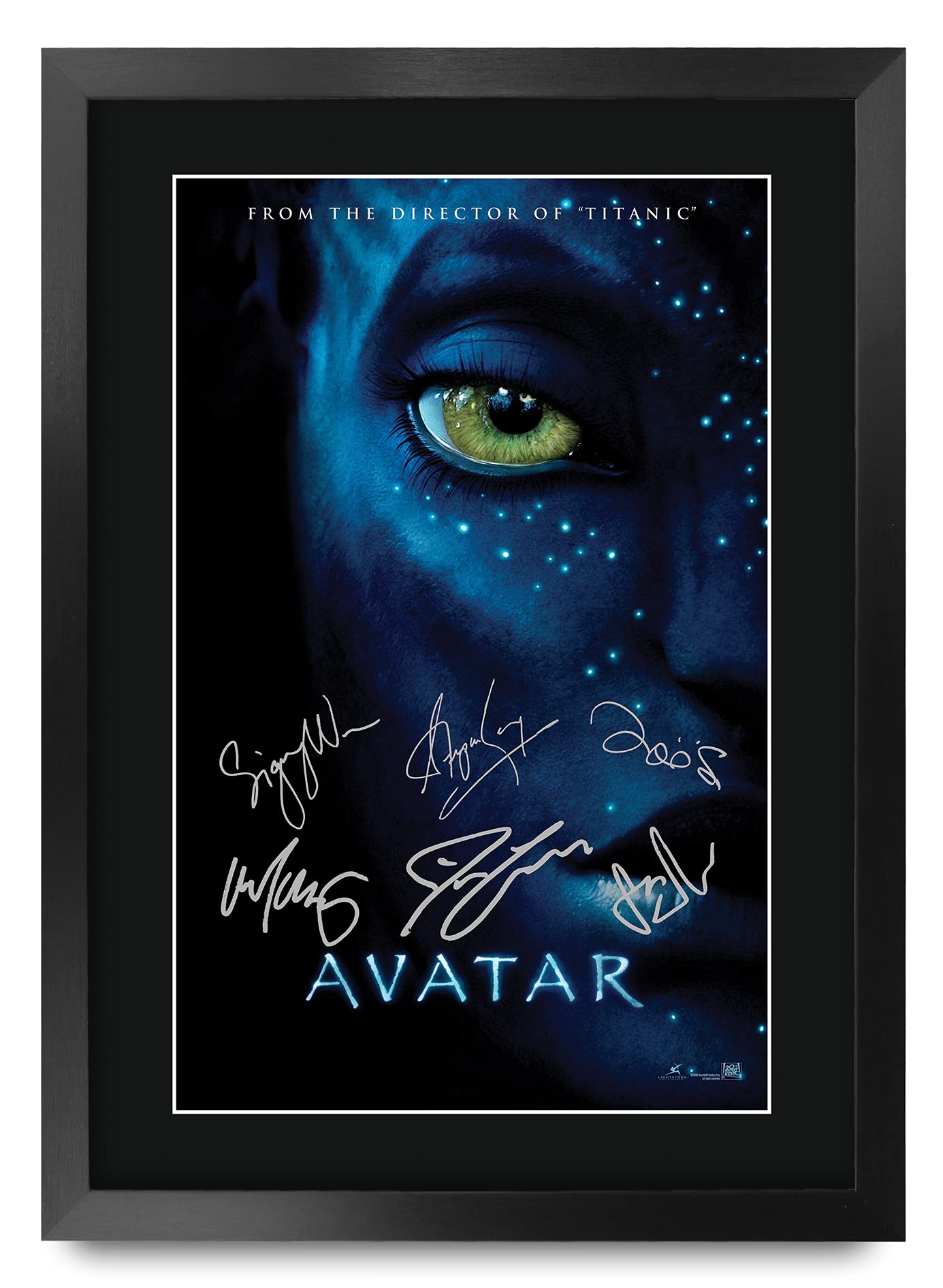 HWC Trading A3 FR Avatar Movie Poster The Cast Signed Gift FRAMED A3 Printed Autograph Film Gifts Print Photo Picture Display — image 1